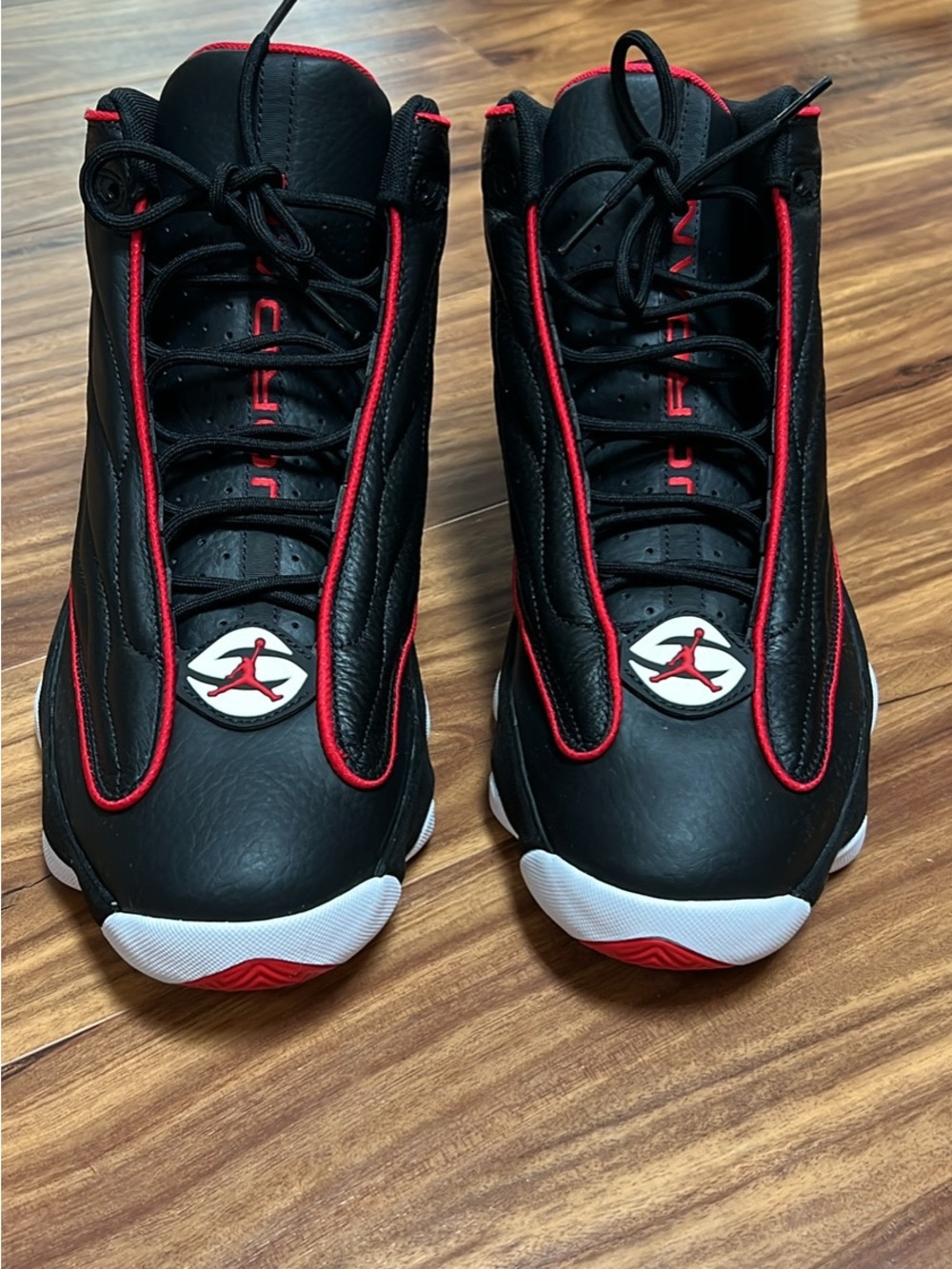Jordan Black/Red/White Retro Basketball Sneakers